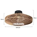 anne light & home Loftlampe BLOEBA E27 IP20, dæmpbar