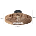 anne light & home Loftlampe ROPEX 1-flamme E27 IP20, sort dæmpbar