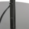 anne light & home Buelampe CURVE 1-flamme E27 IP20, sort dæmpbar