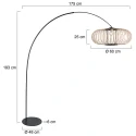 anne light & home Buelampe CURVE 1-flamme E27 IP20, sort dæmpbar