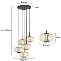 anne light & home Pendel HALOSWAP E27 IP20, dæmpbar