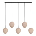 Mexlite Pendel BREEZA BEACH 5-flammer E27 IP20, sort dæmpbar