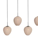Mexlite Pendel BREEZA BEACH 5-flammer E27 IP20, sort dæmpbar