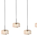Mexlite Pendel BREEZA BEACH 5-flammer E27 IP20, sort dæmpbar