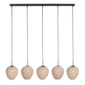 Mexlite Pendel BREEZA BEACH 5-flammer E27 IP20, sort dæmpbar