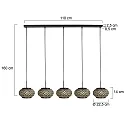 Mexlite pendant luminaire HALOSWAP E27 IP20, dimmable