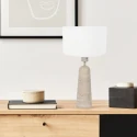 anne light & home Bordlampe TRAVINO 1-flamme E27 IP20, sten dæmpbar