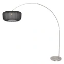 Steinhauer arc luminaire VELA LINO 1 flame E27 IP20, steel dimmable