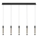 Steinhauer Pendel ALISIO 5-flammer IP20, sort dæmpbar