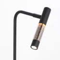 Steinhauer Bordlampe ALISIO 1-flamme IP20, sort dæmpbar