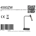 Steinhauer Bordlampe ALISIO 1-flamme IP20, sort dæmpbar