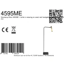Steinhauer Standerlampe ALISIO 1-flamme IP20, messing dæmpbar