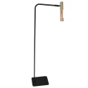Steinhauer Standerlampe ALISIO 1-flamme IP20, messing dæmpbar
