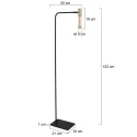 Steinhauer Standerlampe ALISIO 1-flamme IP20, messing dæmpbar