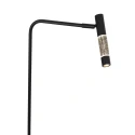 Steinhauer Standerlampe ALISIO 1-flamme IP20, sort dæmpbar