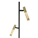 Steinhauer Standerlampe ALISIO 2-flammer IP20, messing dæmpbar