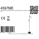 Steinhauer Standerlampe ALISIO 2-flammer IP20, messing dæmpbar
