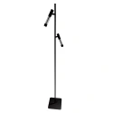 Steinhauer Standerlampe ALISIO 2-flammer IP20, sort dæmpbar