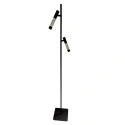 Steinhauer Standerlampe ALISIO 2-flammer IP20, sort dæmpbar