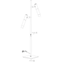 Steinhauer Standerlampe ALISIO 2-flammer IP20, sort dæmpbar