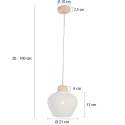 anne light & home pendant luminaire TRAVINO E27 IP20, dimmable