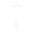 anne light & home pendant luminaire TRAVINO E27 IP20, dimmable