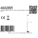 Steinhauer floor lamp DAPHNE 2 2 flames IP20, bronze dimmable
