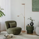 Steinhauer floor lamp DAPHNE 2 2 flames IP20, bronze dimmable