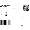 Steinhauer floor lamp DAPHNE 2 2 flames IP20, steel dimmable