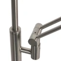 Steinhauer floor lamp DAPHNE 2 2 flames IP20, steel dimmable
