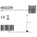 Steinhauer floor lamp DAPHNE 2 2 flames IP20, black dimmable
