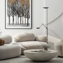 Steinhauer floor lamp DAPHNE 2 2 flames IP20, black dimmable