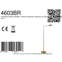 Mexlite floor lamp GLOWGO 1 flame IP20, bronze dimmable