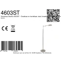 Mexlite floor lamp GLOWGO 1 flame IP20, steel dimmable