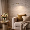 Mexlite floor lamp GLOWGO 1 flame IP20, steel dimmable