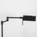Mexlite floor lamp GLOWGO 1 flame IP20, black dimmable