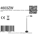 Mexlite floor lamp GLOWGO 1 flame IP20, black dimmable