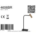 Mexlite Bordlampe LUMO 1-flamme IP20, sort dæmpbar