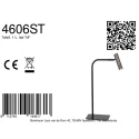 Mexlite Bordlampe LUMO 1-flamme IP20, sort dæmpbar