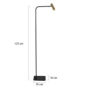 Mexlite Standerlampe LUMO 1-flamme IP20, bronze dæmpbar