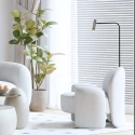 Mexlite Standerlampe LUMO 1-flamme IP20, stål dæmpbar