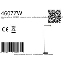 Mexlite Standerlampe LUMO 1-flamme IP20, sort dæmpbar