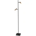 Mexlite Standerlampe LUMO 2-flammer IP20, sort dæmpbar