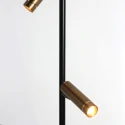Mexlite Standerlampe LUMO 2-flammer IP20, sort dæmpbar