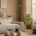 Mexlite Standerlampe LUMO 2-flammer IP20, sort dæmpbar