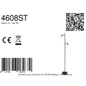 Mexlite Standerlampe LUMO 2-flammer IP20, sort dæmpbar