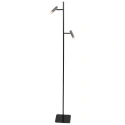 Mexlite Standerlampe LUMO 2-flammer IP20, sort dæmpbar