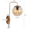 Steinhauer Væglampe BOLLIQUE E14 IP20, dæmpbar