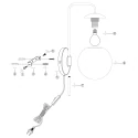 Steinhauer Væglampe BOLLIQUE E14 IP20, dæmpbar