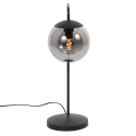 Steinhauer table lamp BOLLIQUE 1 flame E14 IP20, black dimmable